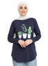 Indigo Printed Long - Sleeve Design 9 - Khotwh